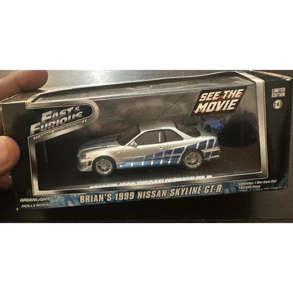 Limited Edition GreenLight Fast & Furious Brian's 1999 Nissan Skyline GT-R 1:43
